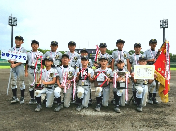 習志野市少年野球夏季大会　優勝！