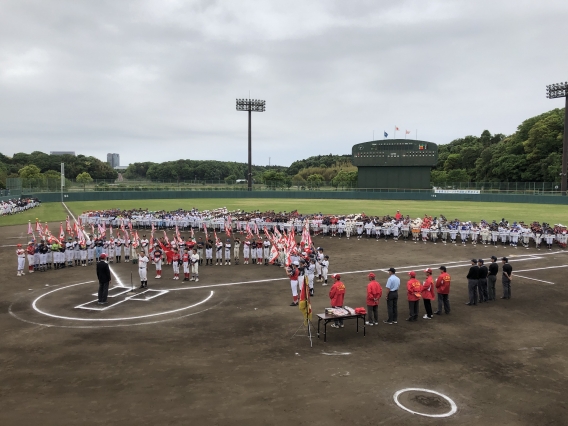 千葉県スポーツ少年団野球大会 開会式＆１回戦